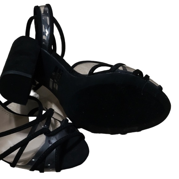Clear Heels with Black Trim *New - Picture 3 of 3